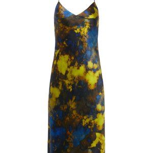 L'AGENCE - CHARTREUSE SILK SLIP DRESS